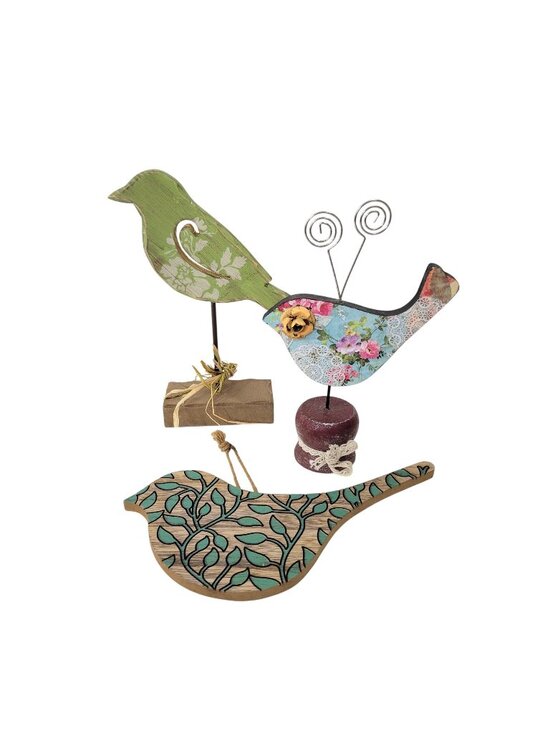 Unbranded Other - Wooden Bird Home Decor Collection